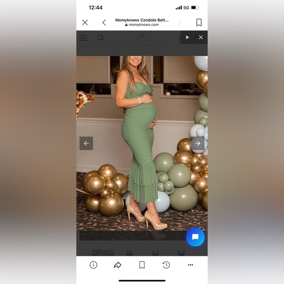 Maternity Baby Shower / Wedding Guest Dress, Large - Picture 1 of 3